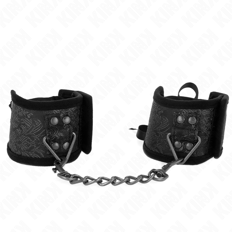 Menottes BDSM Scandal Détails Dentelle Noire - KINK - KINK WRIST RESTRAINT