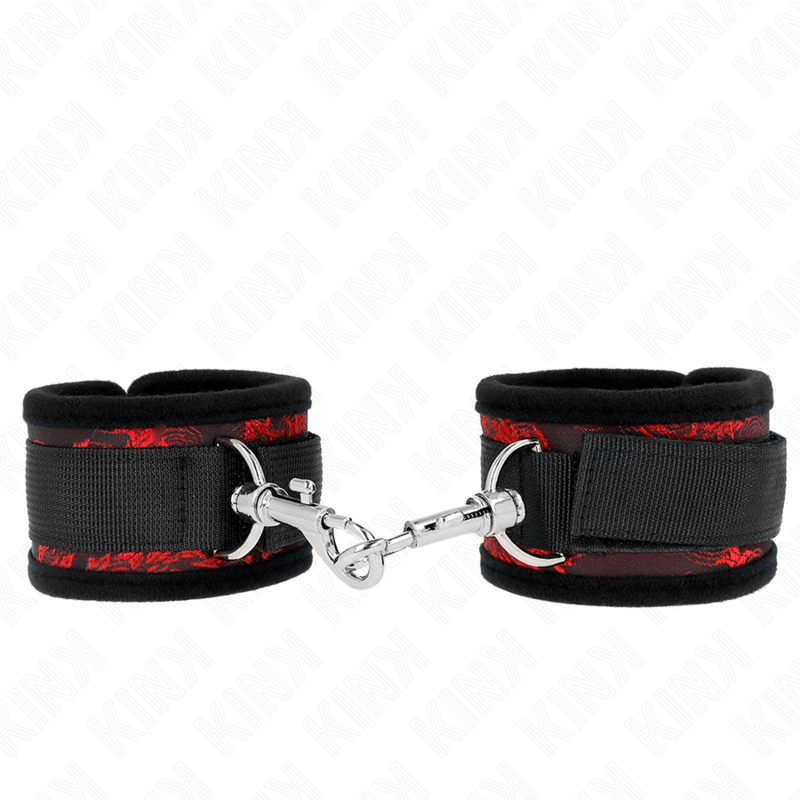 Menottes Poignets Scandal Rouge-Noir - Kink - KINK WRIST RESTRAINT