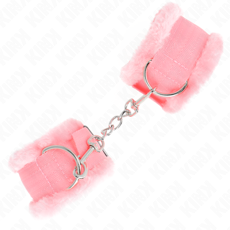 Menottes BDSM Appui-Poignets Fourrure Rose - KINK - KINK WRIST RESTRAINT