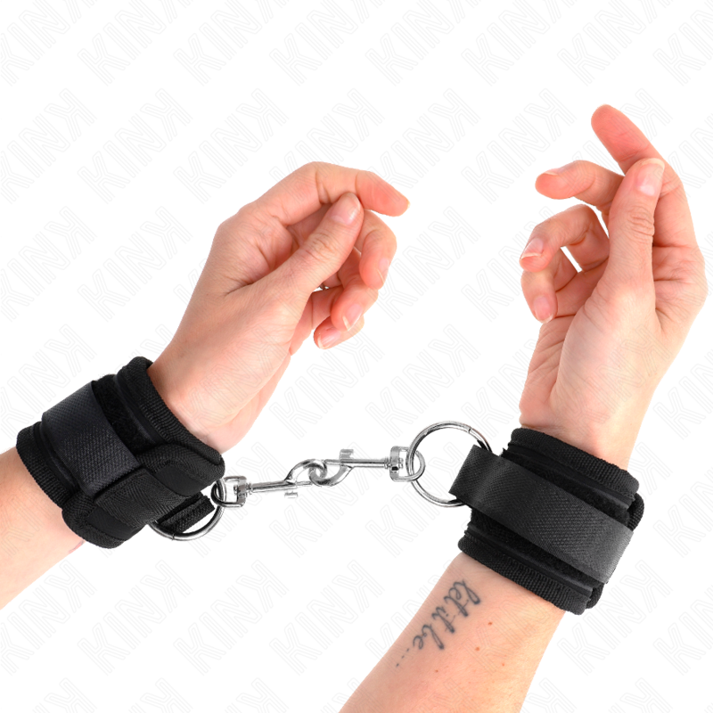 Bracelets de Poignet Ajustables Noir 18-35cm - KINK - KINK WRIST RESTRAINT