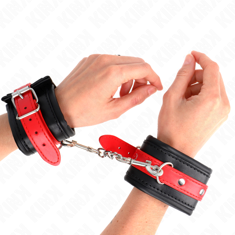 Appui-Poignets KINK Noir Ceinture Rouge Ajustable - KINK - KINK WRIST RESTRAINT