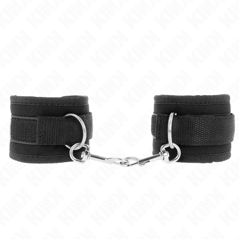 Menottes Poignets Nylon Noir Réglables 18-35cm - KINK - KINK WRIST RESTRAINT