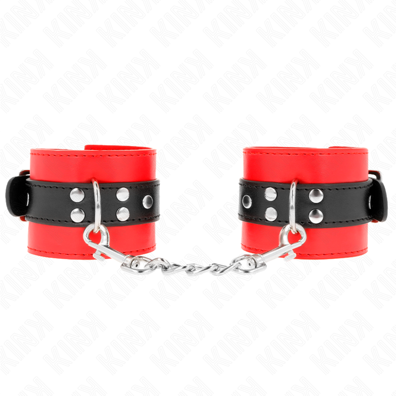 Menottes KINK Appui-Poignets Rouge Ceinture Noire - KINK - KINK WRIST RESTRAINT