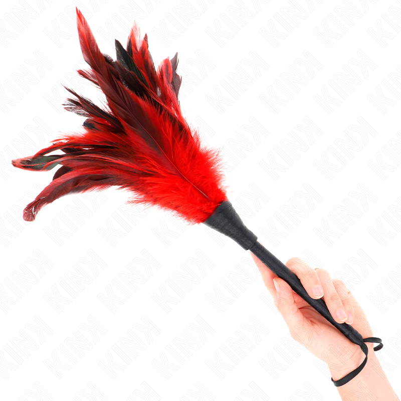 Plumeau Corne Tickle Rouge 36 cm - KINK - KINK IMPACT & TOUCH