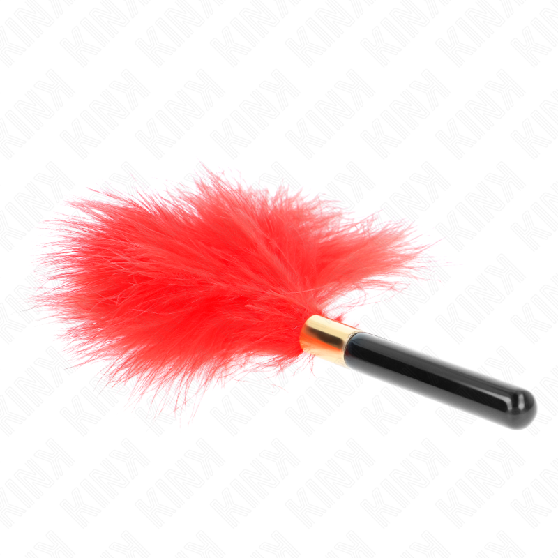 Plumes chacoules en métal rouge et or 18 cm - Kink - KINK IMPACT & TOUCH