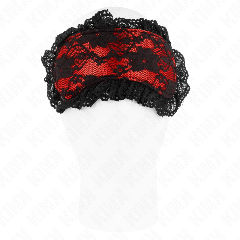Kink - Masque bondage en dentelle - Rouge