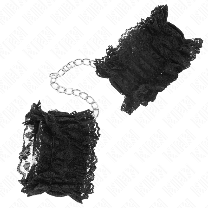 Attache-Poignets Élastiques Dentelle Noir - Kink - KINK WRIST RESTRAINT