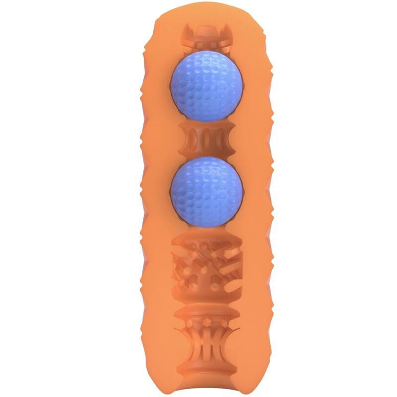 Masturbateur Masculin Pretty Love Double Boules Orange - Pretty Love