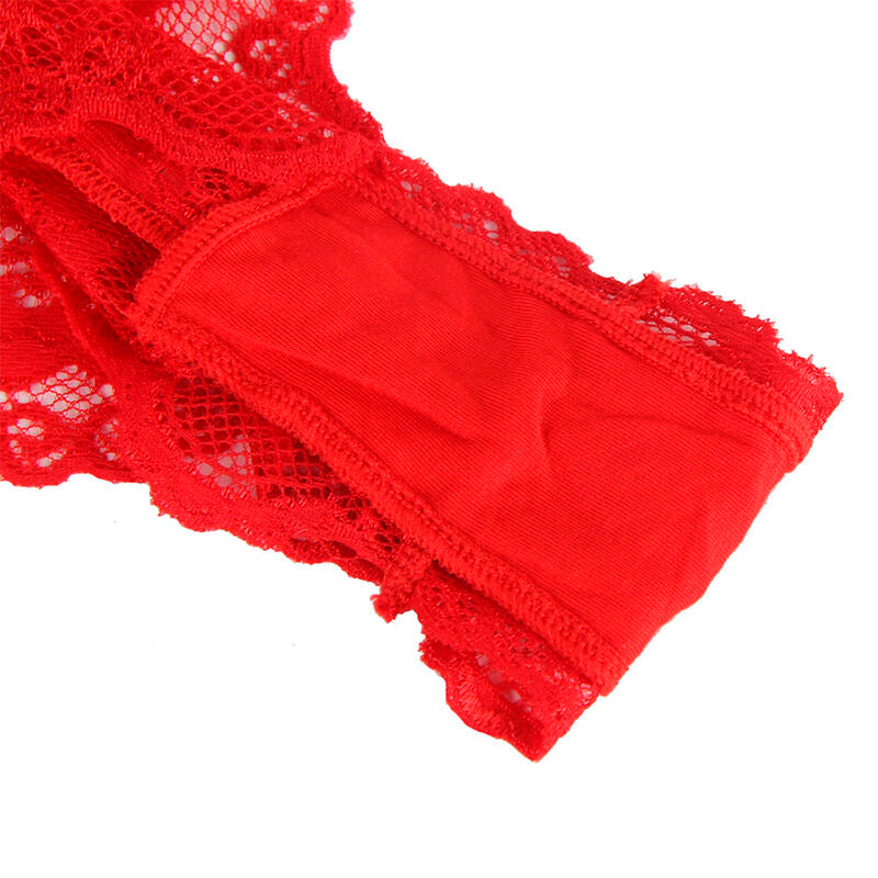 Body sexy à volants avec ceinture rouge taille S/M - Subblime - SUBBLIME BODIES