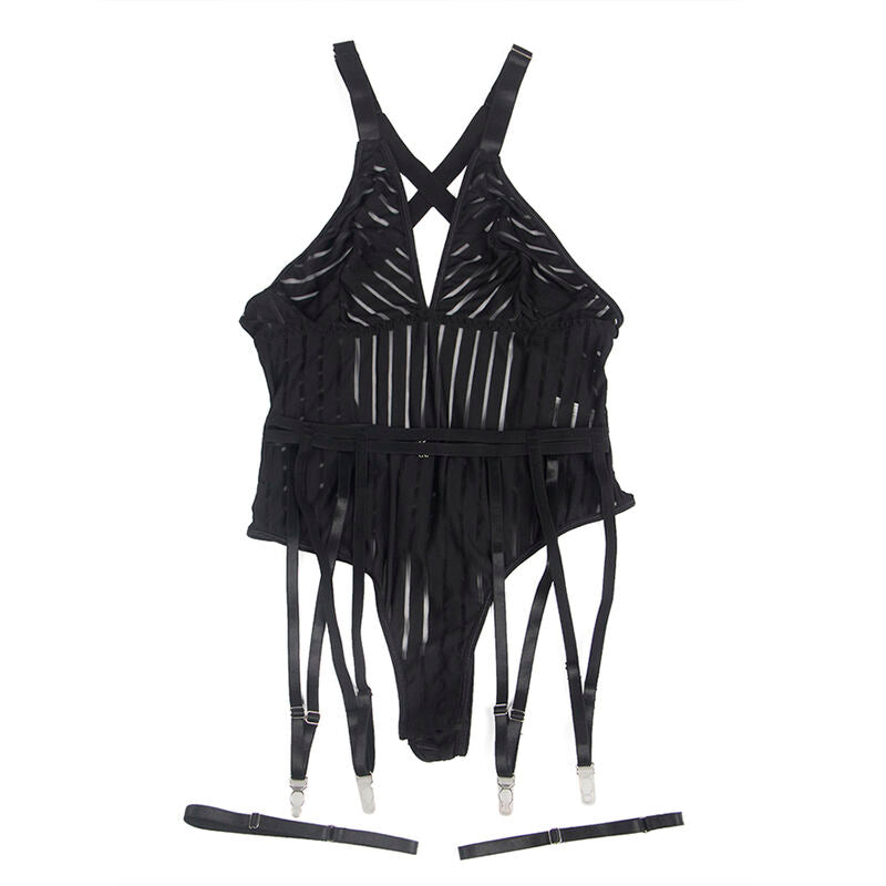 Body porte-jarretelles noir taille L/XL - Subblime - SUBBLIME BODYSTOCKINGS