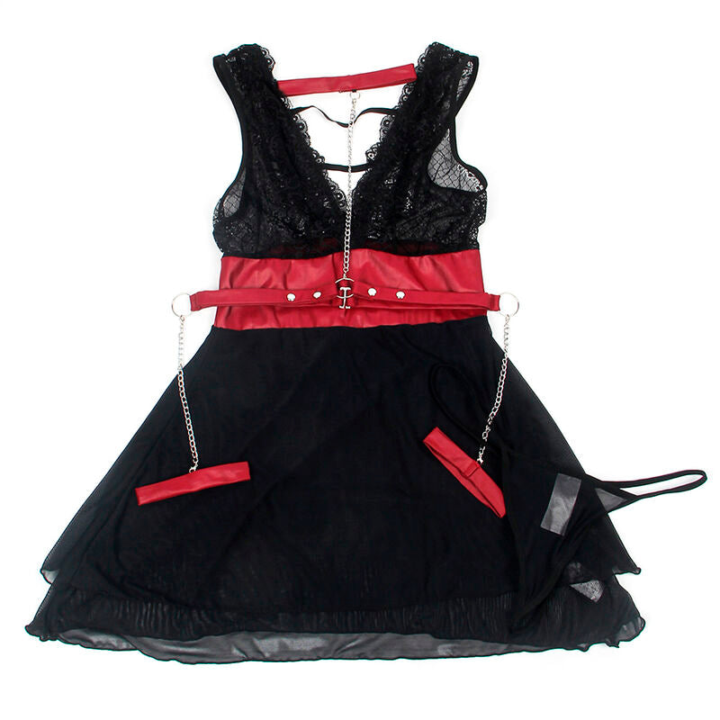 Robe bondage en dentelle noire S/M - Subblime - SUBBLIME DRESSES