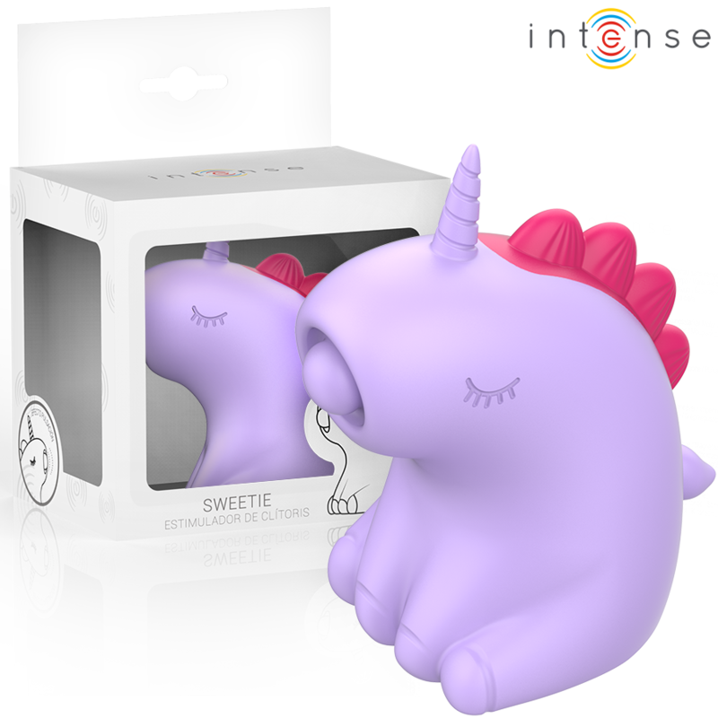 Stimulateur Clitoridien Sweetie Tongue Licorne Rose - Intense