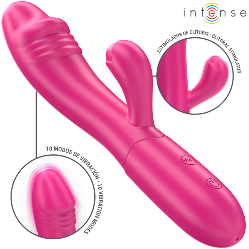 Vibromasseur Ivy Flexible Langue Stimulante Rose - Intense