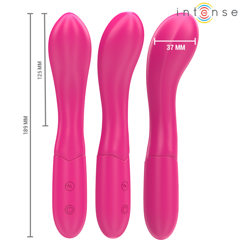 Vibromasseur Lisette 19 cm Souple Rose - Intense