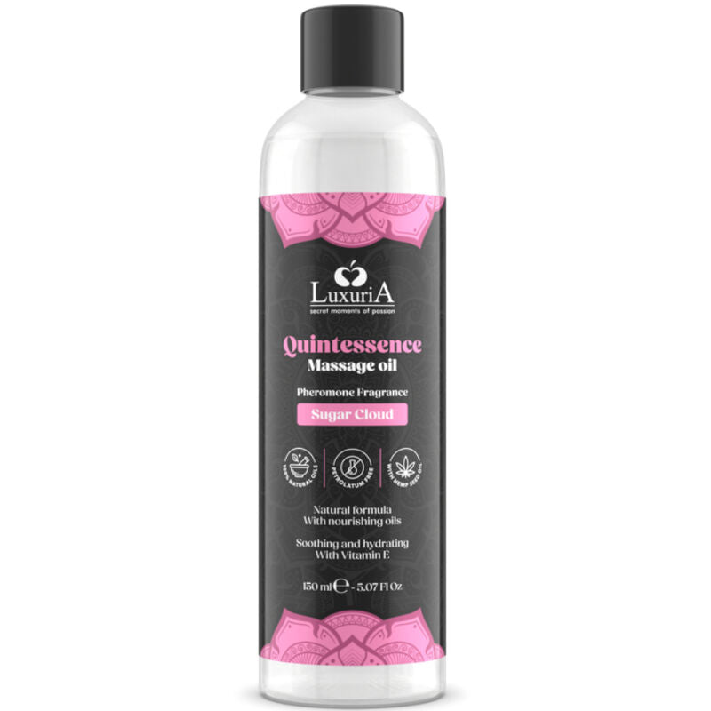 Intimateline - Huile Massage sensuelle Naturelle Barbe à Papa - 150ml