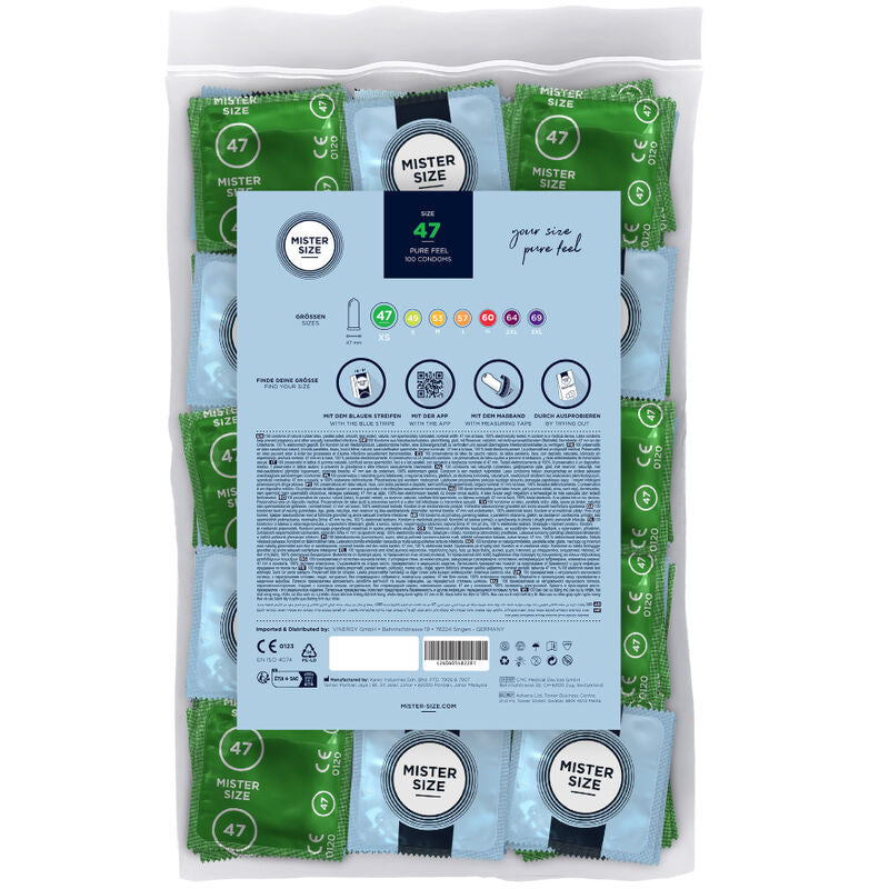 Préservatifs taille XS 47 mm boîte de 100 - Mister Size - MISTER SIZE