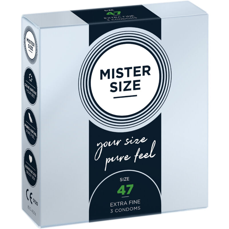 Préservatifs taille XS 47 mm boîte de 3 - Mister Size - MISTER SIZE