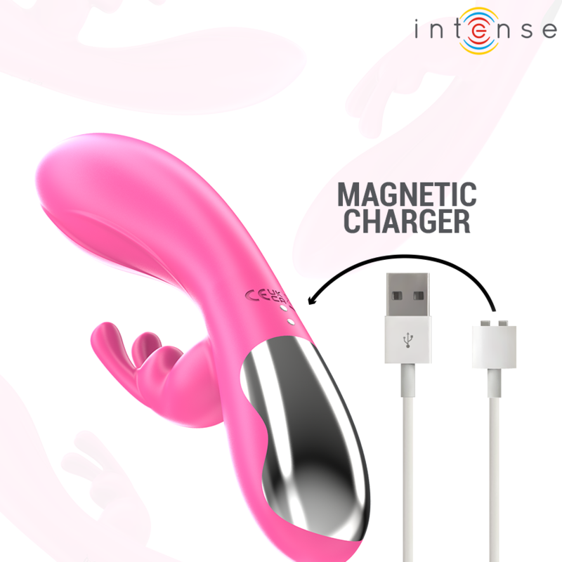 Vibromasseur Rabbit Randall Silicone Rose - Intense