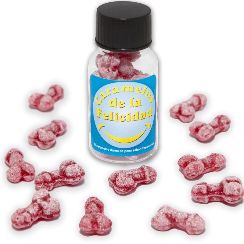 Bonbons Coquins Happy Penis Fraise Cerise - Diablo Picante