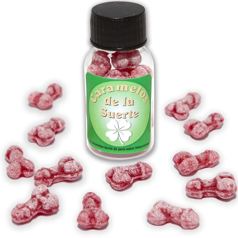 Bonbons Érotiques Porte-Bonheur Pénis Fraise Cerise - Diablo Picante