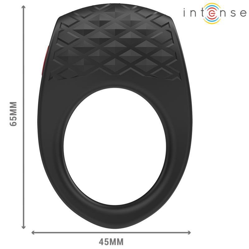 Anneau Vibrant Clover 10 Vibrations Noir - Intense