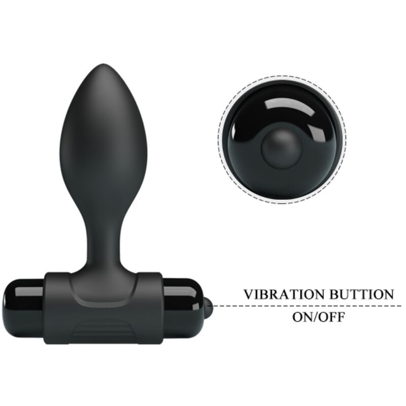 Plug Anal Vibrant Pretty Love Sensations Noir - Pretty Love