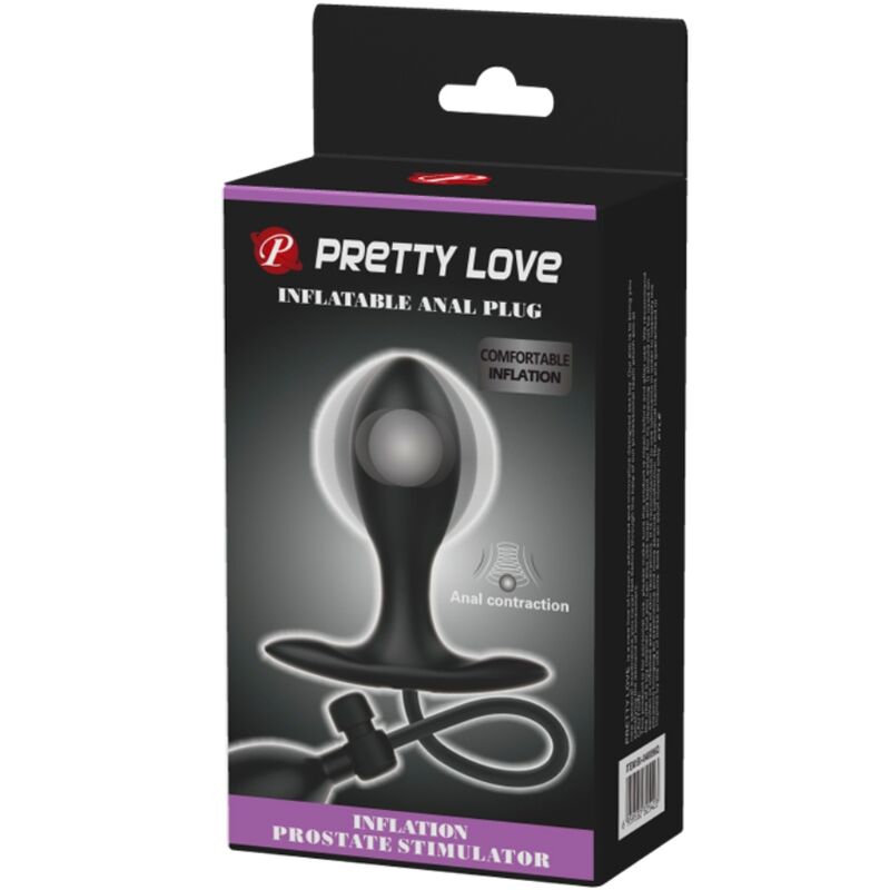 Plug Anal Gonflable Noir - Pretty Love