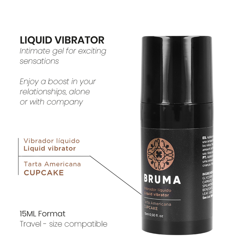 Gel Vibrant Bruma Liquide Ultra Glissant Cupcake 15ml - Bruma