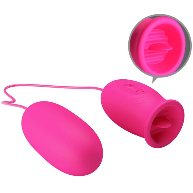 Oeuf Vibrant Pretty Love Double Stimulation Rose - Pretty Love