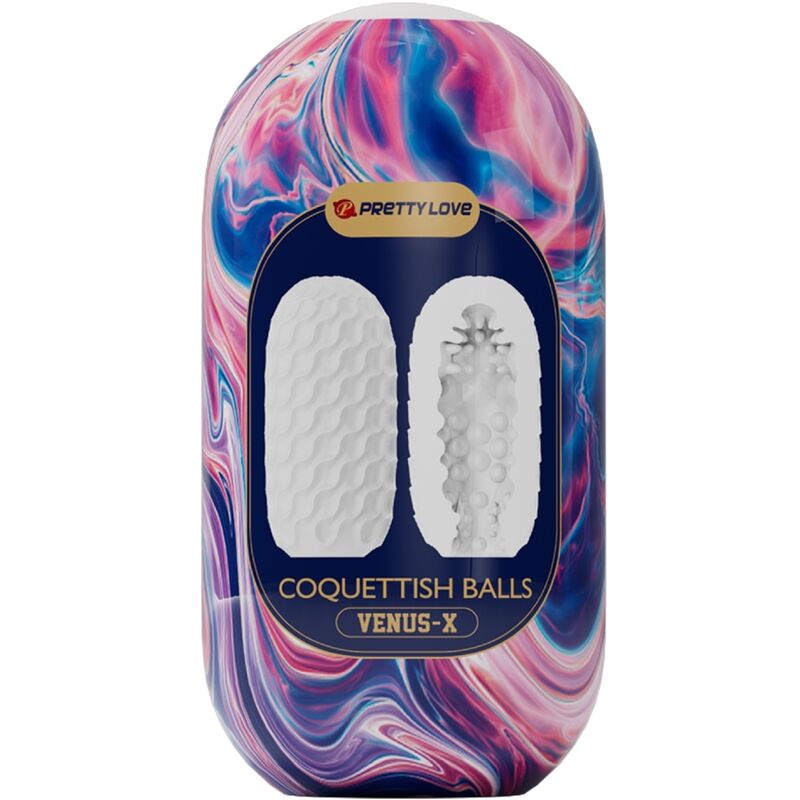 Masturbateur Coquettish Balls Blanc - Pretty Love