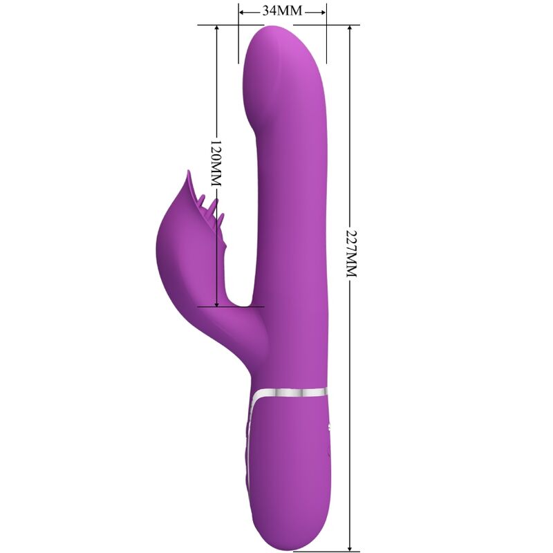 Vibromasseur Rabbit Pretty Love 4 en 1 Violet - Pretty Love