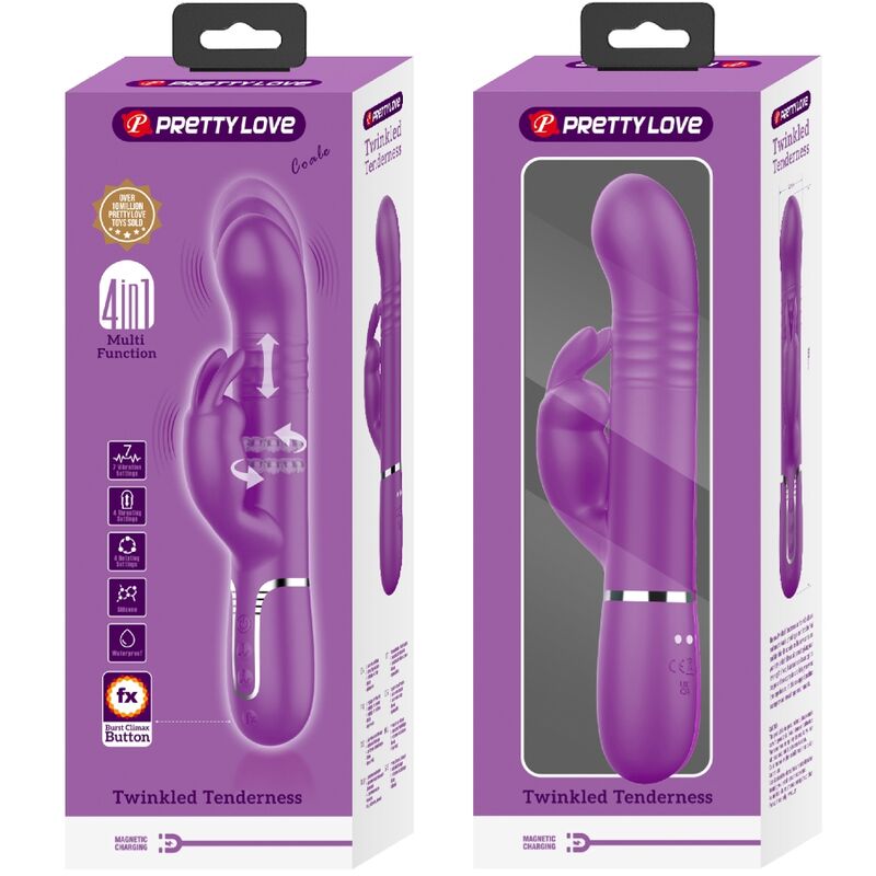 Vibromasseur Rabbit Multifonction Coale Violet - Pretty Love
