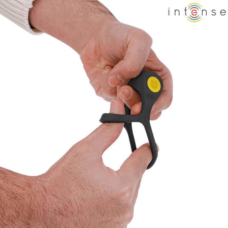 Anneau Vibrant Double Alex 10 Vibrations Noir - Intense
