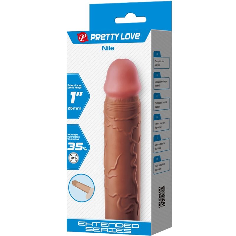 Extension Pénis Pretty Love Marron +2,5cm - Pretty Love