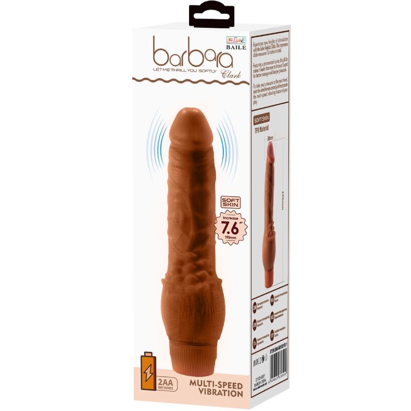 Baile - Vibromasseur Gode Marron - 19,5 cm