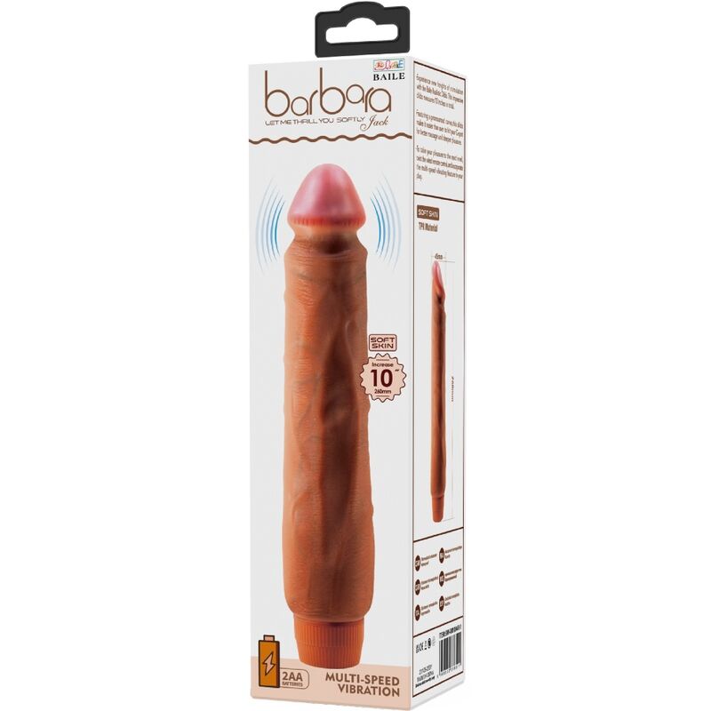 Baile - Vibromasseur Gode Réaliste Marron - 26 cm