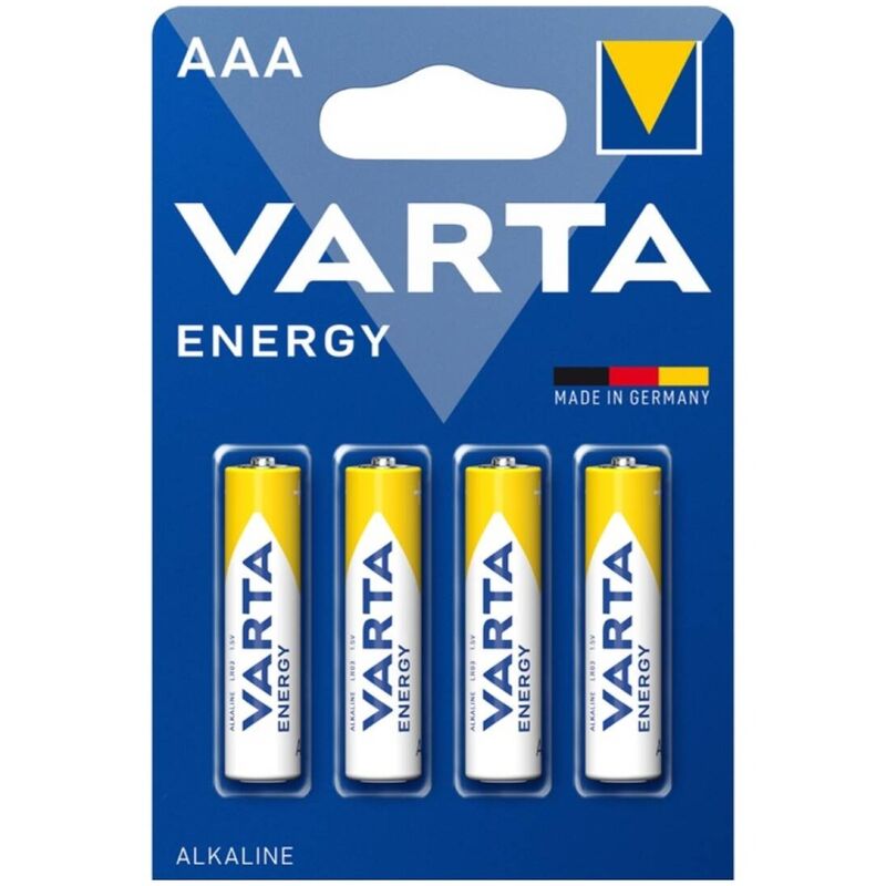 Piles alcalines AAA LR03 Energy blister x4 - Varta - VARTA