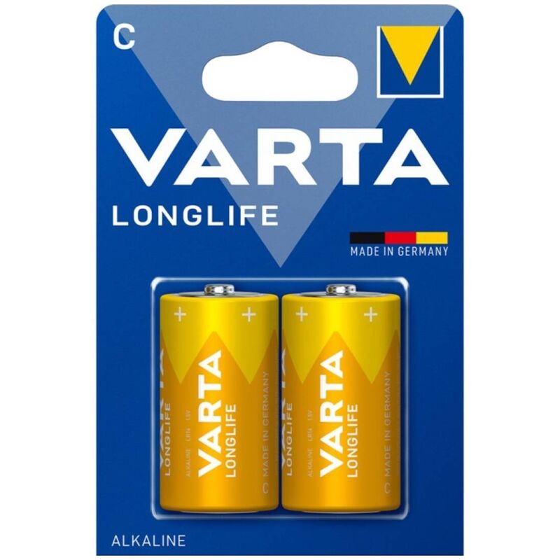 Pile alcaline longue durée C LR14 blister x2 - Varta - VARTA