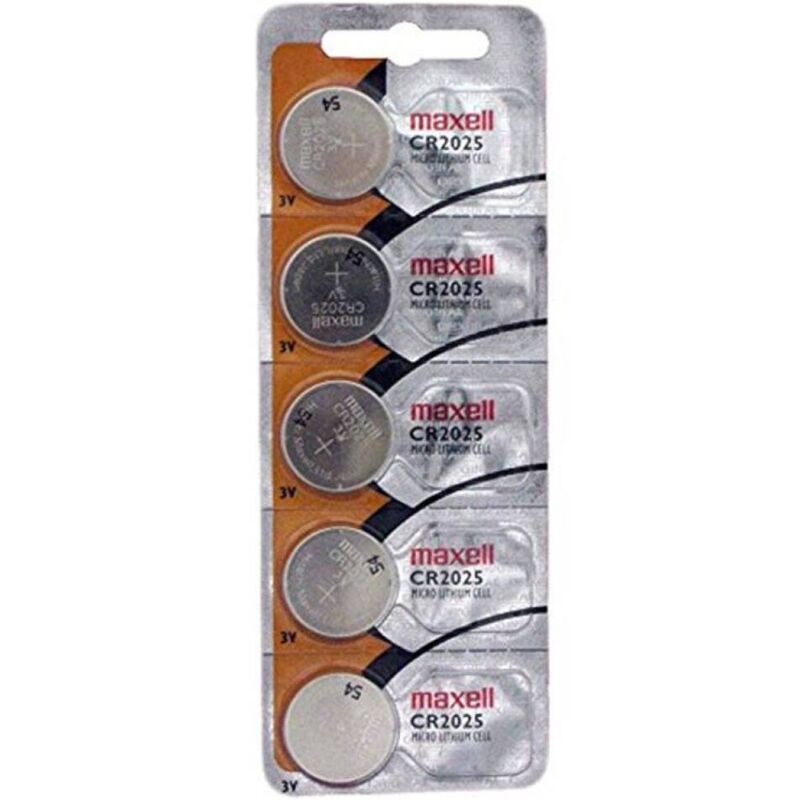 Piles lithium CR2025 3V lot de 5 - Maxell - MAXELL