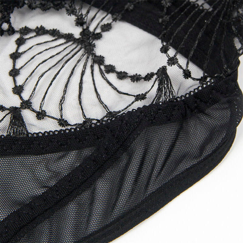 Body transparent dentelle creuse noir S/M - Subblime - SUBBLIME BODIES