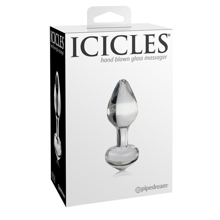 Plug Anal en Verre Transparent N°44 - Icicles