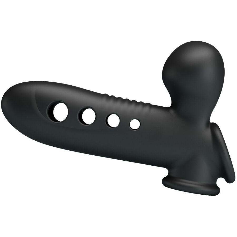 Gaine Pénis Gonflable Pretty Love Anneau Testiculaire Noir