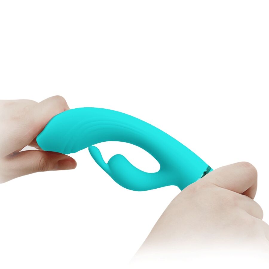 Vibromasseur Rabbit Scocco Turquoise - Pretty Love