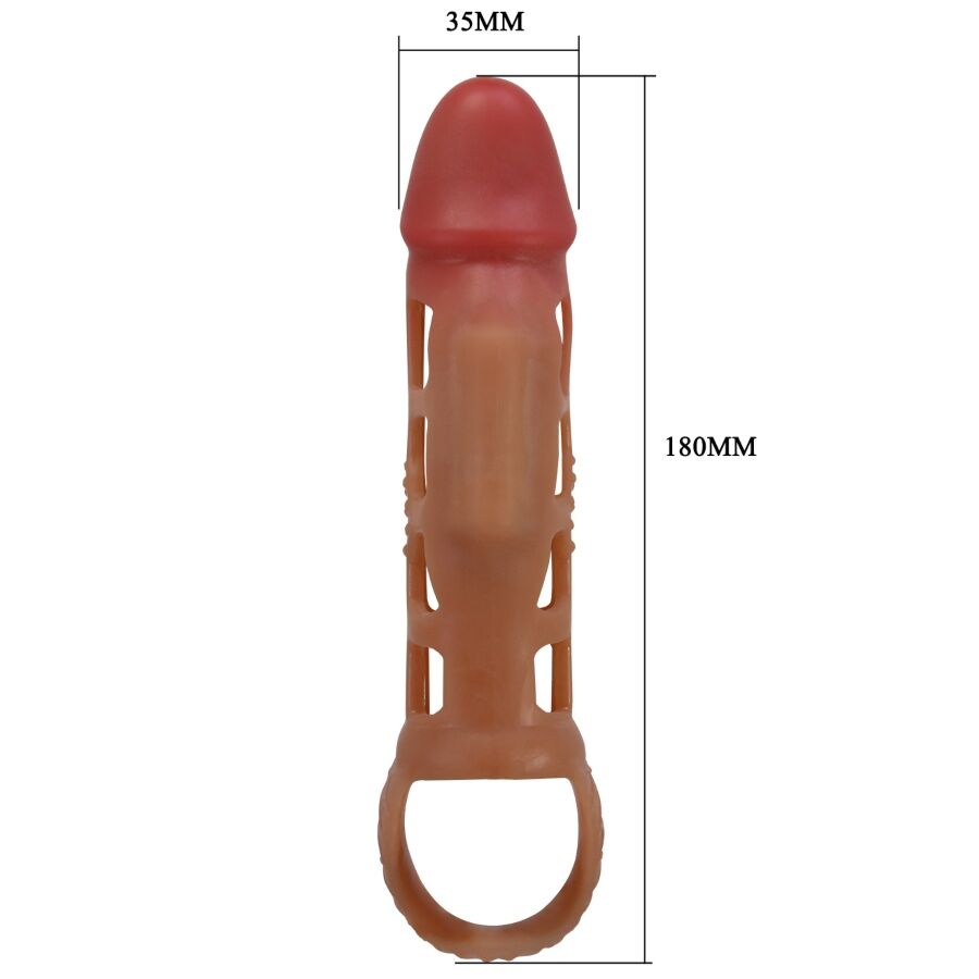 Manchon Pénis Vibrant Pretty Love 18cm - Pretty Love
