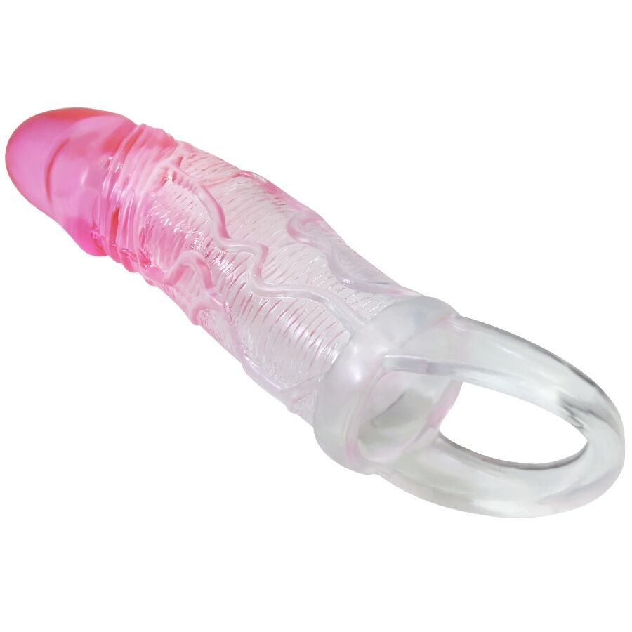 Gaine Pénis Extensible Pretty Love Rose Transparente - Pretty Love