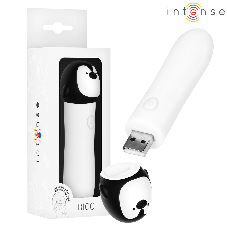 Stimulateur Rico Bullet Vibrant Pingouin Blanc - Intense