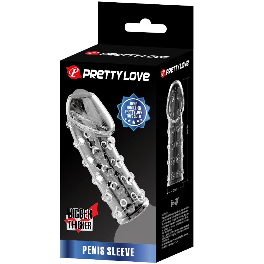 Manchon Pénis Serré Volumisant Transparent - Pretty Love