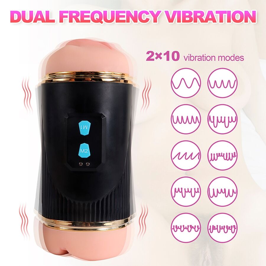 Masturbateur Double Kay Bouche Vagin Vibrant - SHEQU
