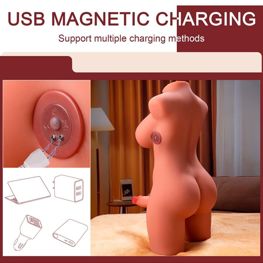 XISE – Masturbateur Buste Transsexuel Ultra-réaliste en silicone