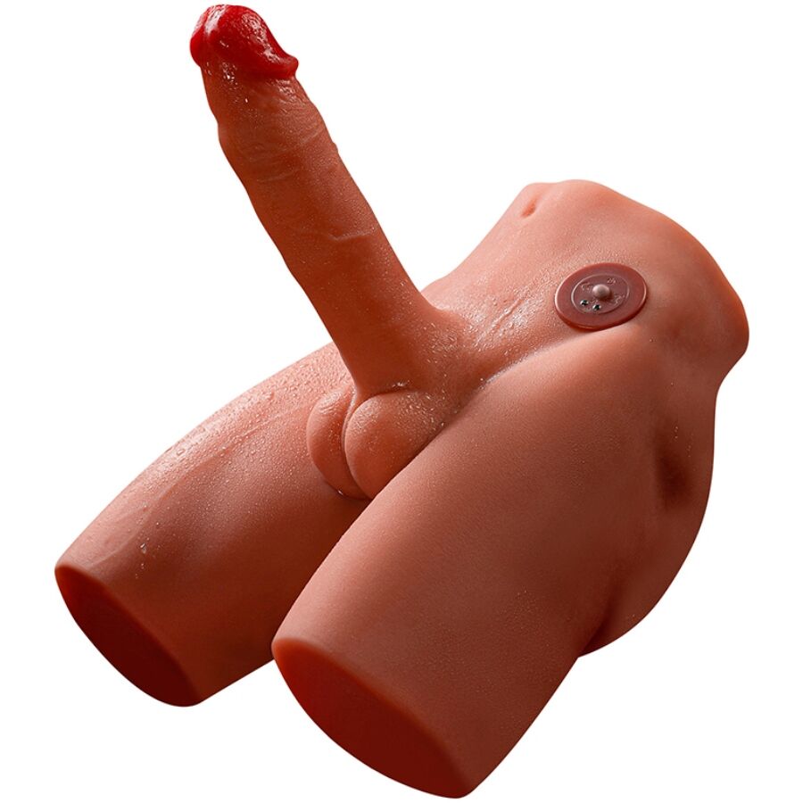 Gode Réaliste Jason Poussées et Vibrations 17cm - Xise
